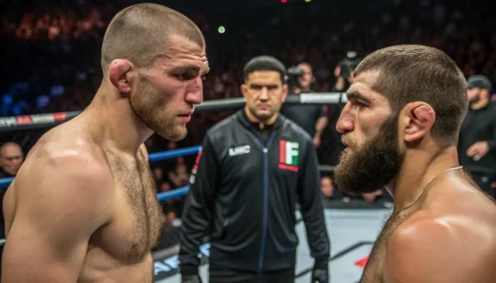 Хамзат Чимаев защищает титул UFC против Шона Стрикленда